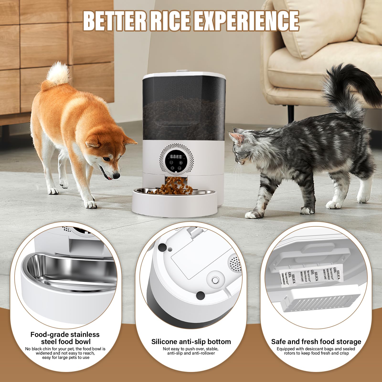 ASONINE Automatic Cat Feeder 5L