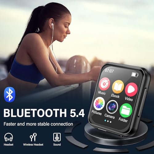 OGVDOE 64 GB MP3 Player Bluetooth 5.4 with Camera