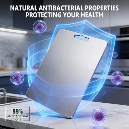 ASONINE Pack of 3 Titanium Chopping Board