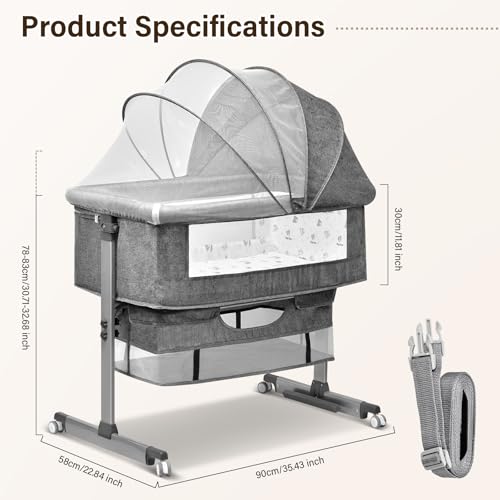 ASONINE 3-in-1 Baby Cot