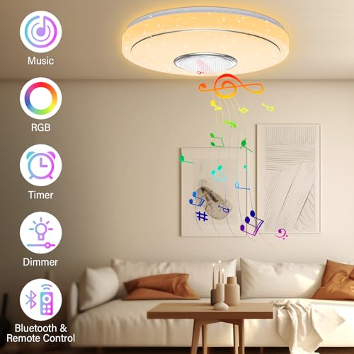 OGVDOE LED Ceiling Light Dimmable
