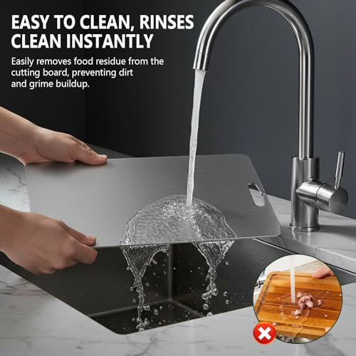 ASONINE Pack of 3 Titanium Chopping Board