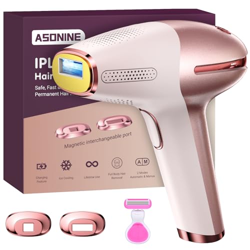 ASONINE Wireless Laser Hair Removal with Cooling & Pain-Free
