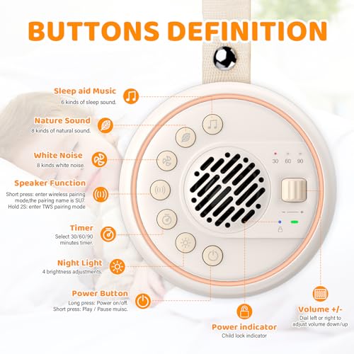 ASONINE White Noise Machine Baby