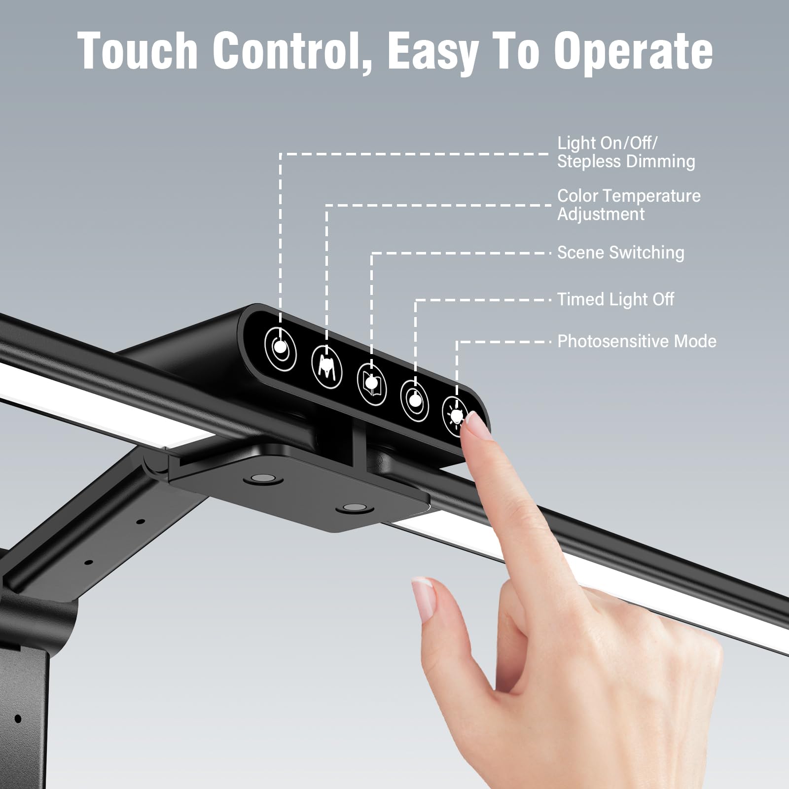 OGVDOE Desk Lamp LED Dimmable