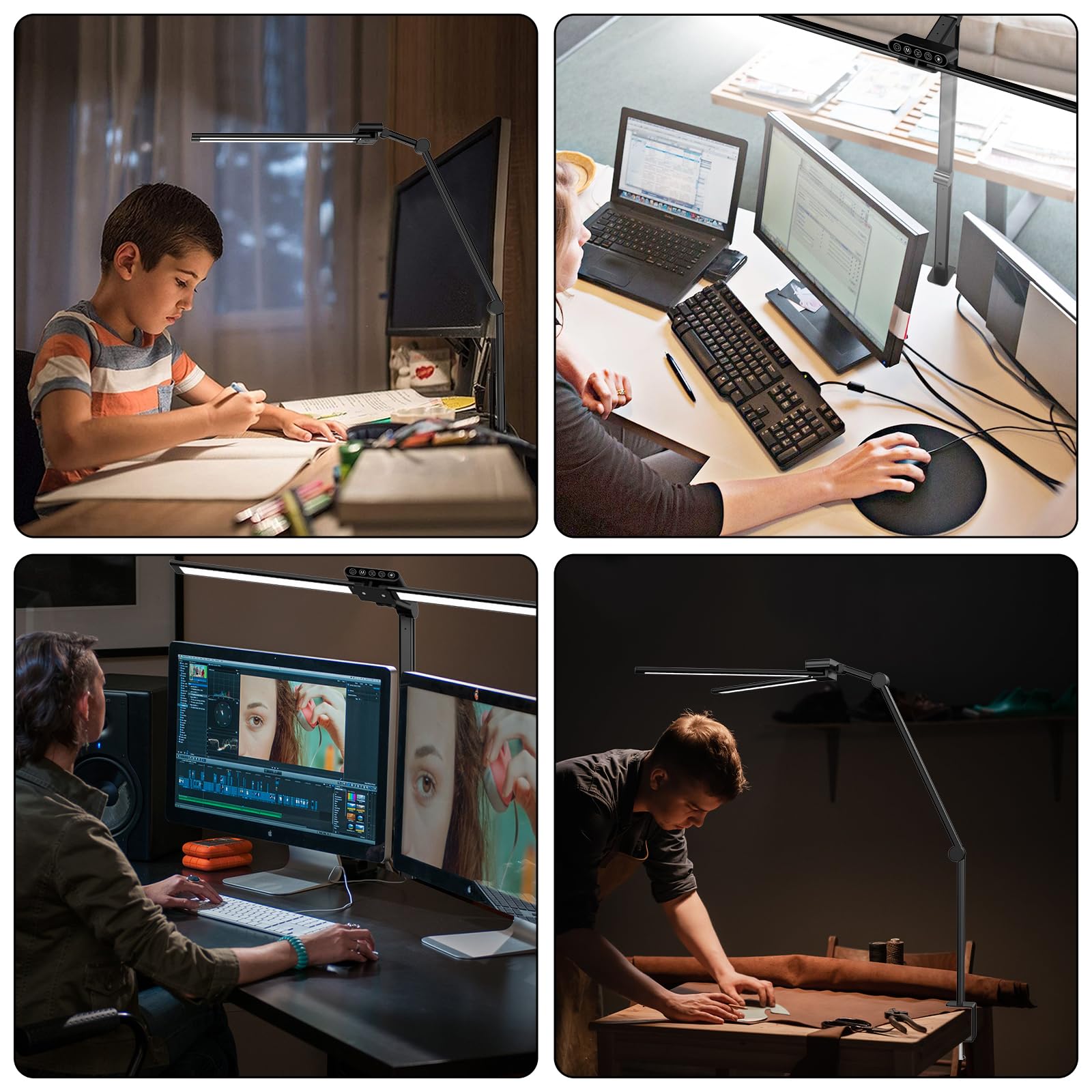 OGVDOE Desk Lamp LED Dimmable